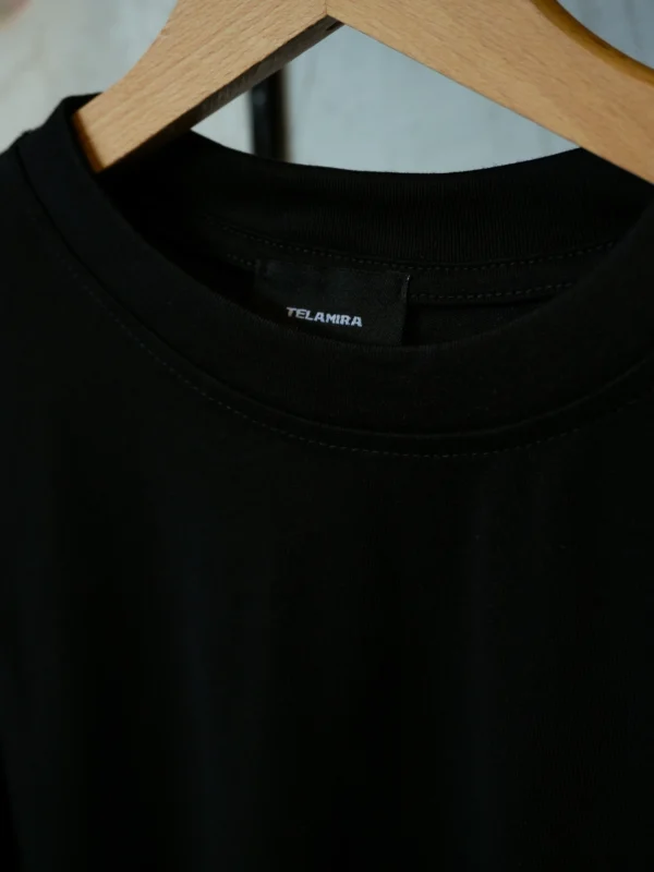 T-SHIRT BOXY FIT NERA - immagine 3