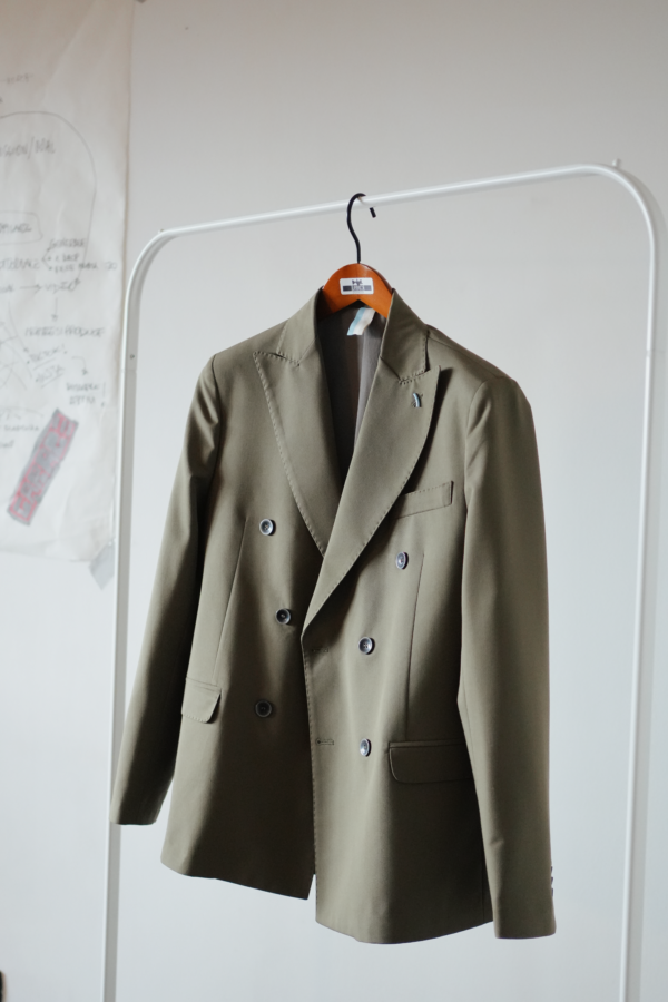 GIACCA DOPPIOPETTO VERDE MILITARE