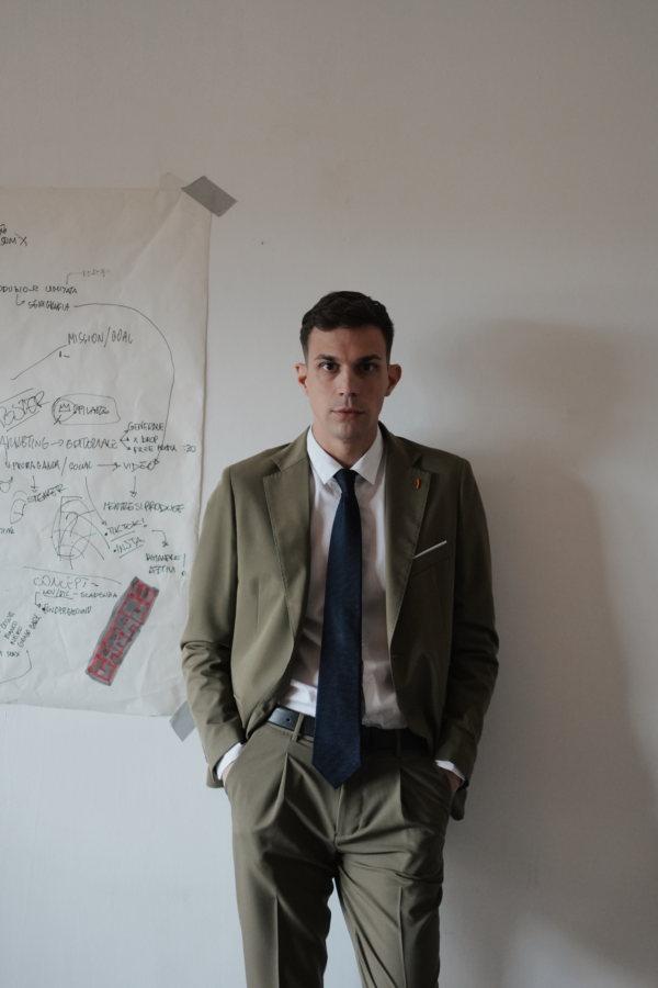 GIACCA DUE BOTTONI VERDE MILITARE - immagine 3
