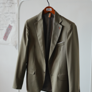 GIACCA DUE BOTTONI VERDE MILITARE