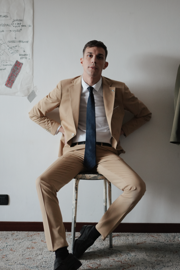 PANTALONE CLASSICO CAMMELLO - immagine 2