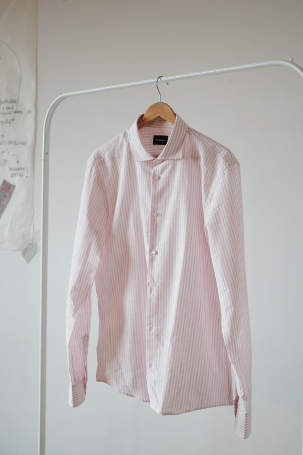 CAMICIA RIGATA ROSA
