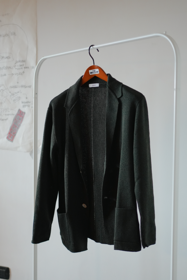 GIACCA CARDIGAN VERDE - immagine 2