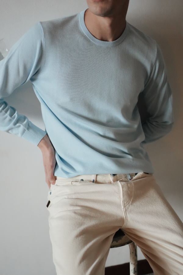 MAGLIONCINO COTONE POLVERE