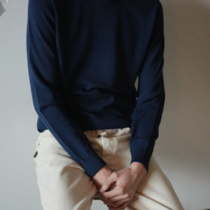 MAGLIONCINO COTONE BLU