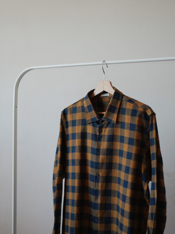 CAMICIA QUADRI SENAPE - immagine 2