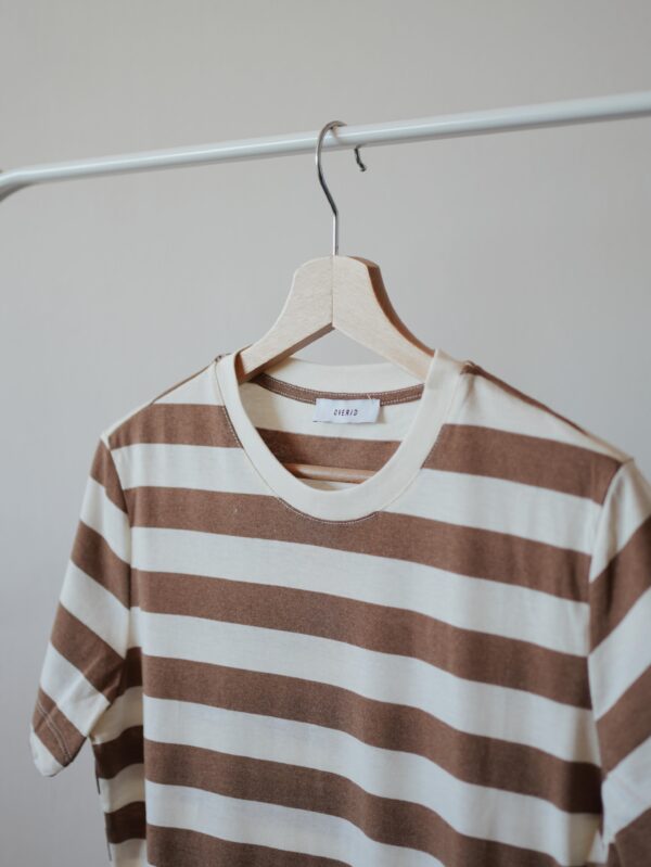 T-SHIRT RIGHE CACAO - immagine 2