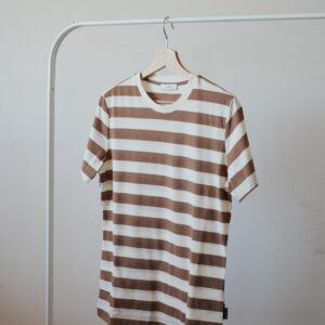 T-SHIRT RIGHE CACAO
