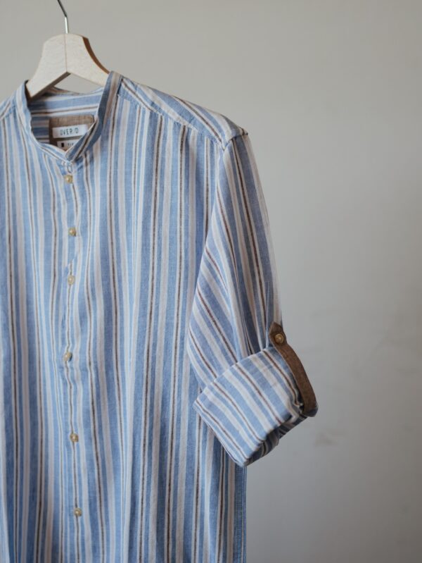 CAMICIA COREANA RIGATA - immagine 3